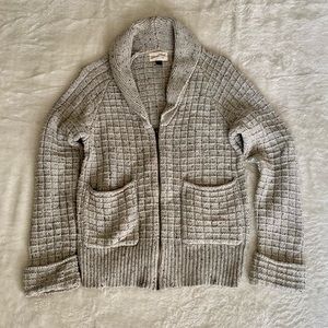 Universal Thread Academia Gray Zip Front Cardigan Womens Medium